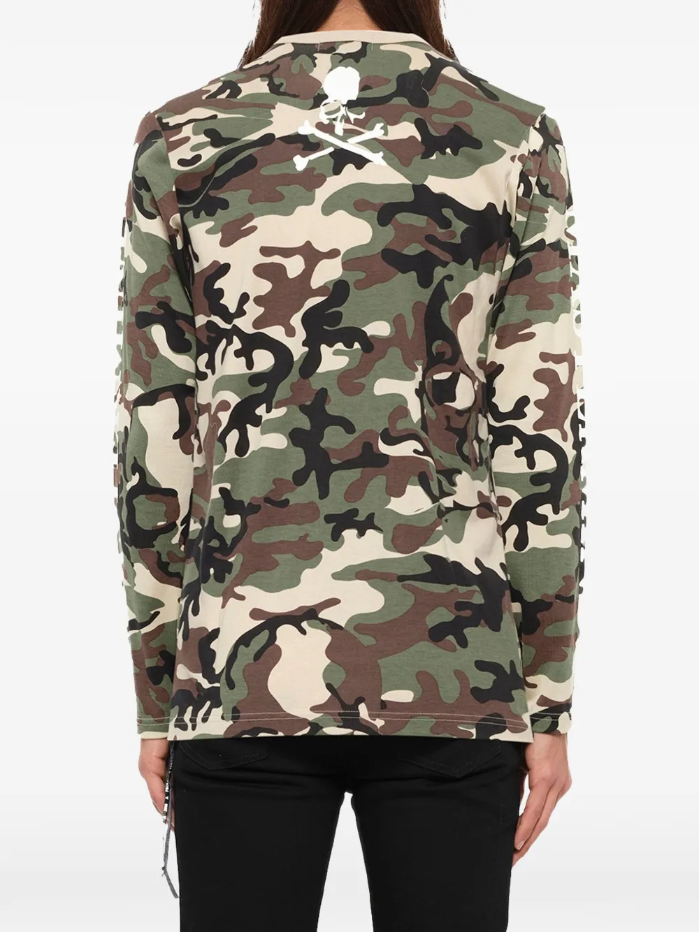 Mastermind Japan T-shirt met camouflageprint en lange mouwen Groen