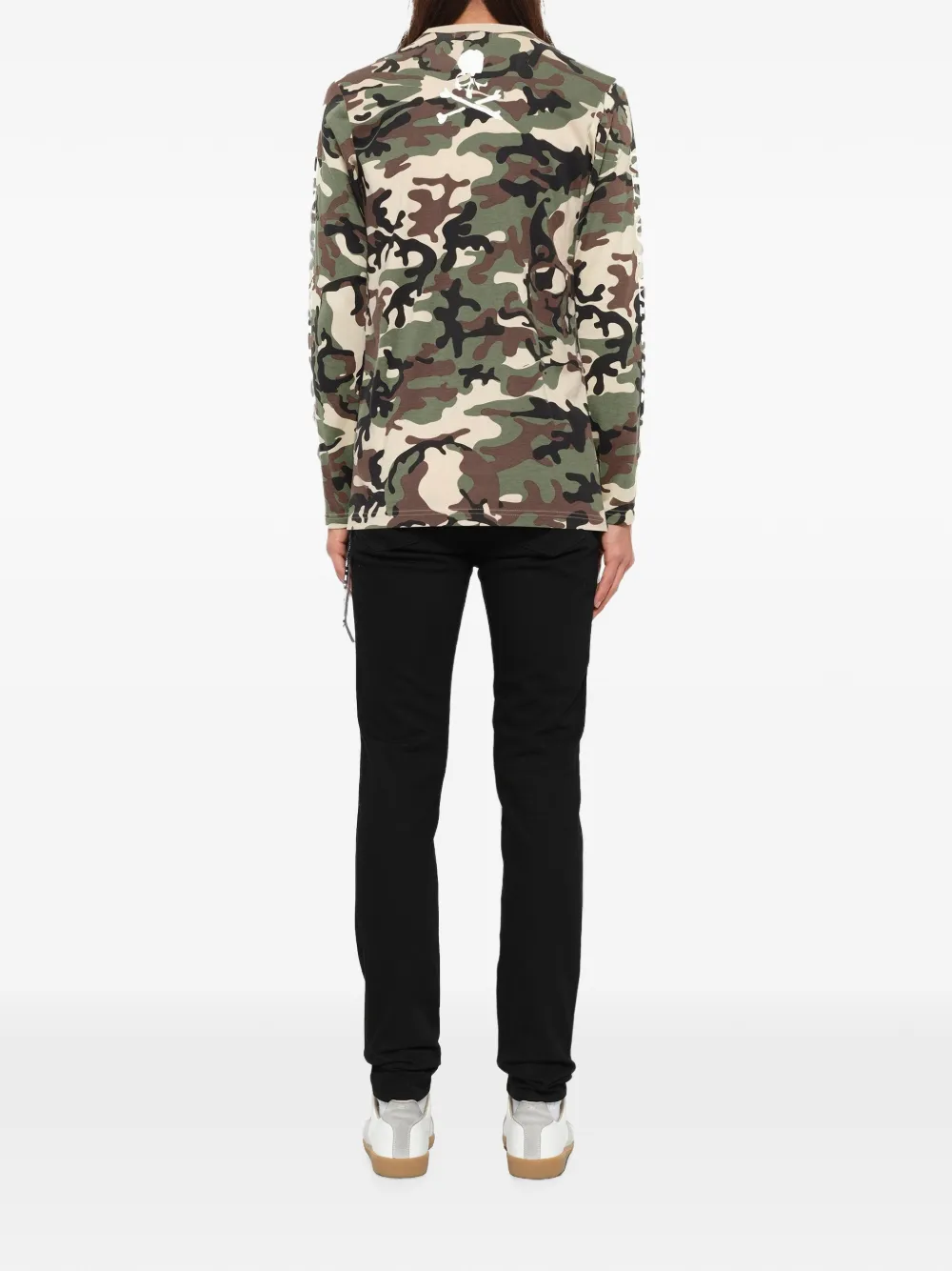 Mastermind Japan T-shirt met camouflageprint en lange mouwen Groen