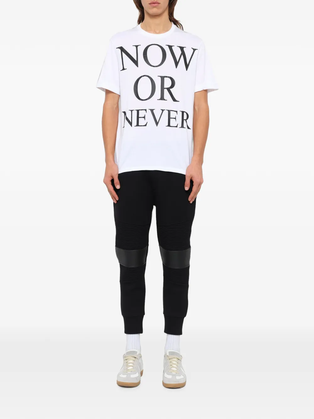 Neil Barrett T-shirt met tekst Wit