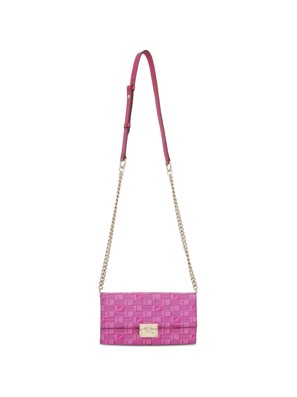 Moreau Gigi logo-print clutch bag - Rosa