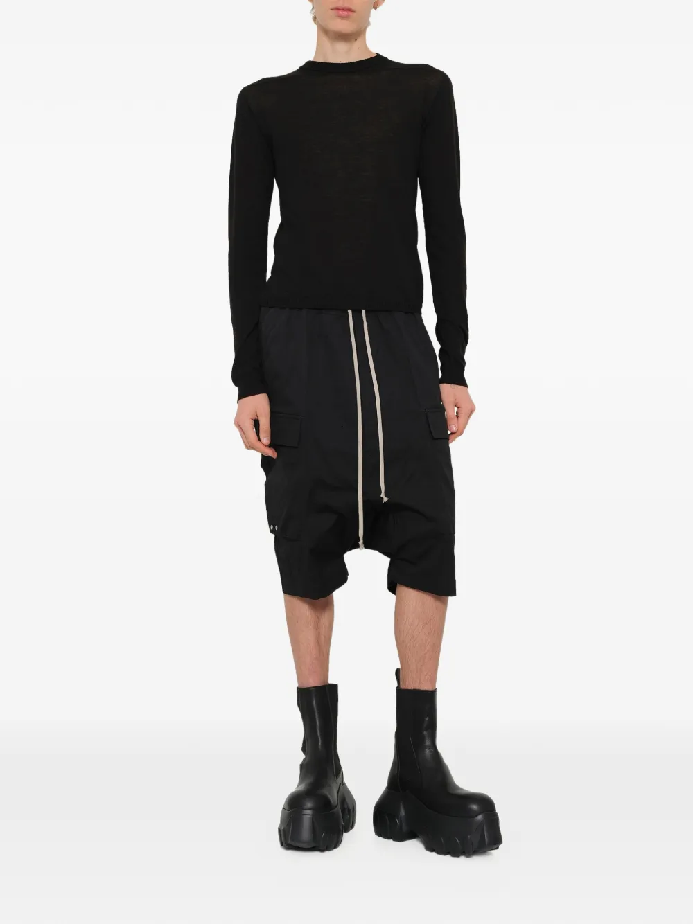 Rick Owens Cargo Pods shorts Zwart