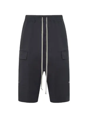 Rick Owens DRKSHDW Rick's Bela Cotton Shorts | Blue | FARFETCH