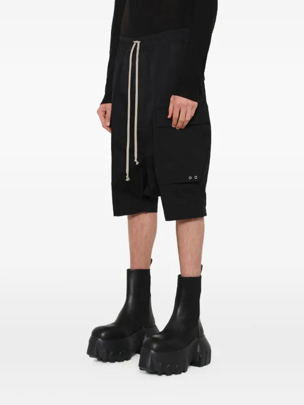 Rick Owens cargo pods パンツ Rick Owens Cargo Pods ショートパンツ | ブラック | FARFETCH JP