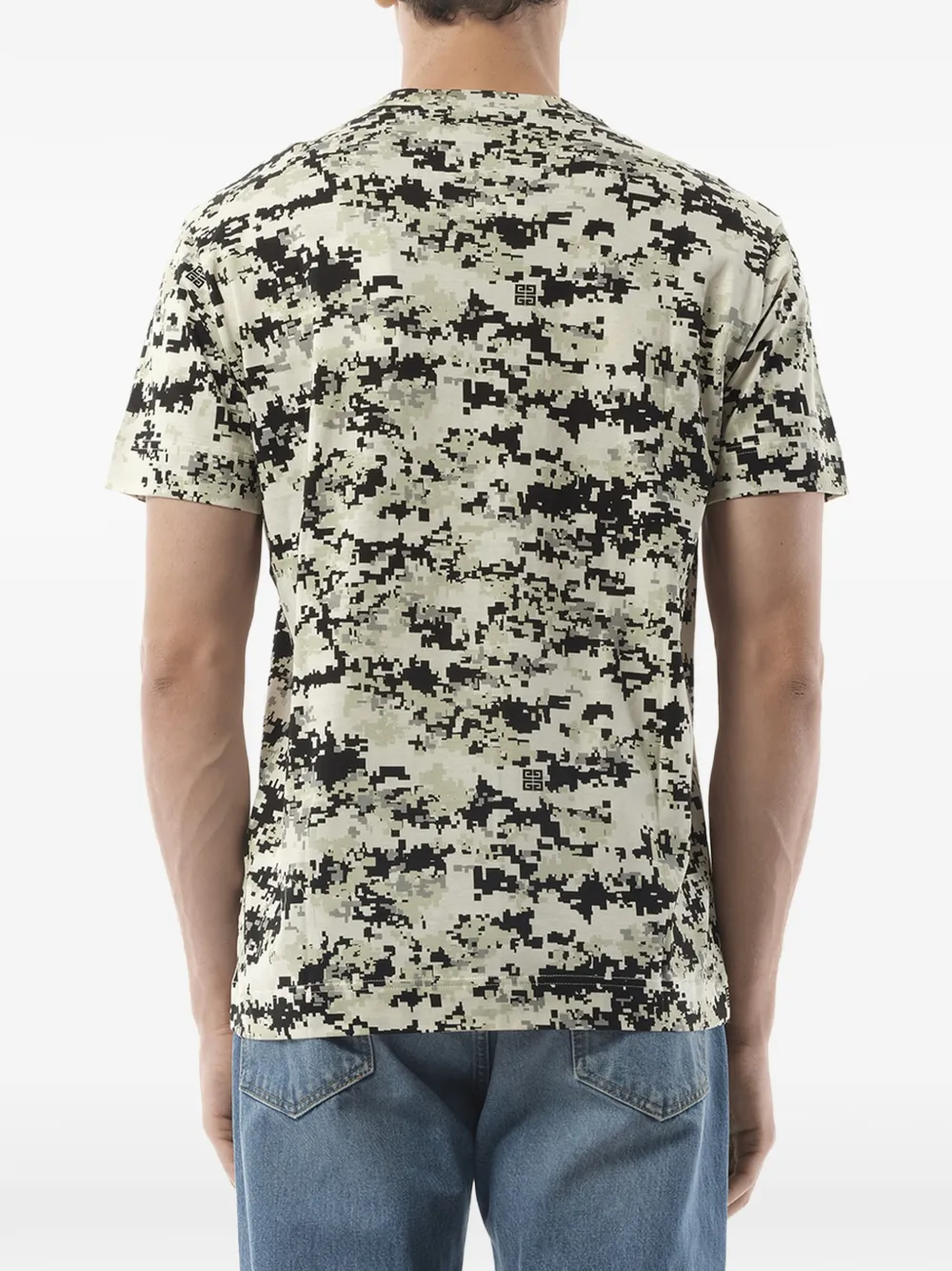 Givenchy T-shirt met camouflageprint Beige