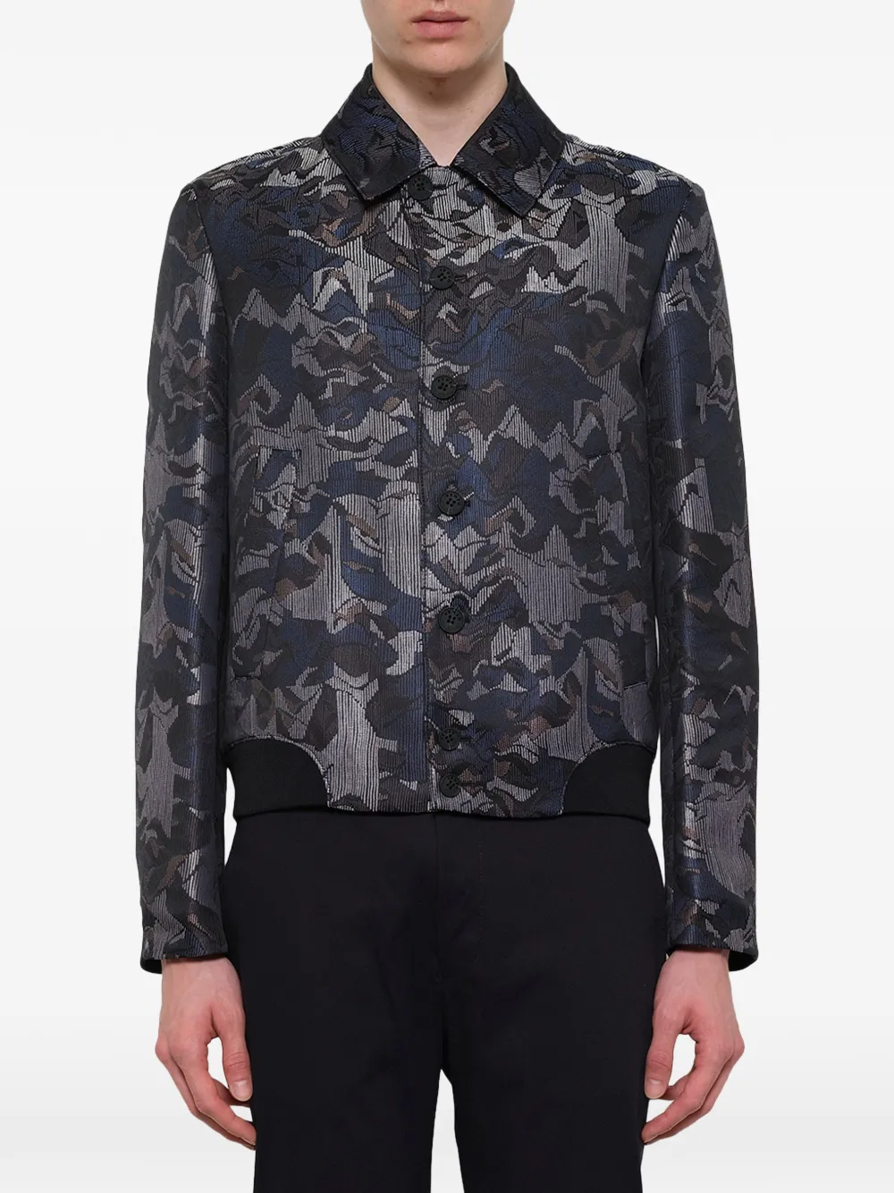 Kenzo jacquard bomber jacket - Blu