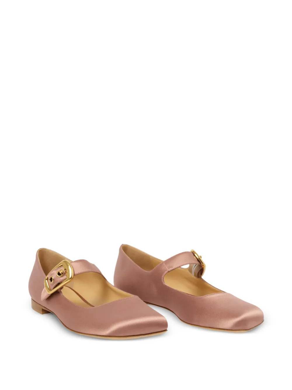 Chloé Polly buckle-strap ballet flats Roze