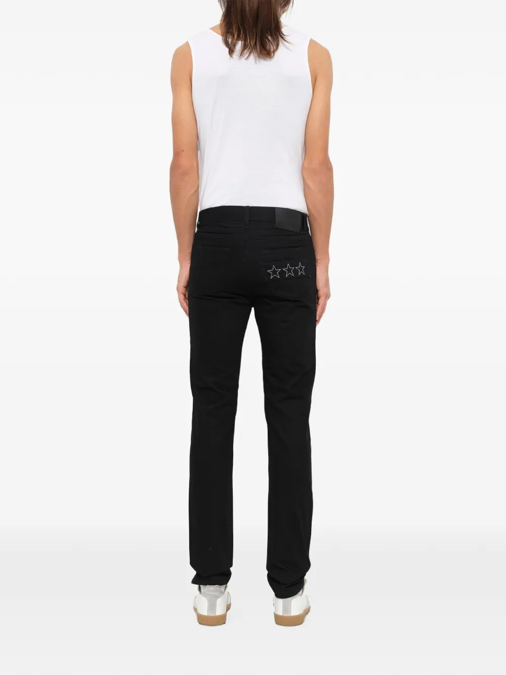 Givenchy star-embroidered jeans Zwart