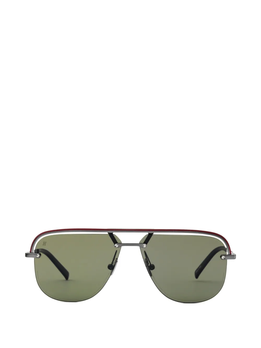 Hublot double-bridge pilot sunglasses - Grigio