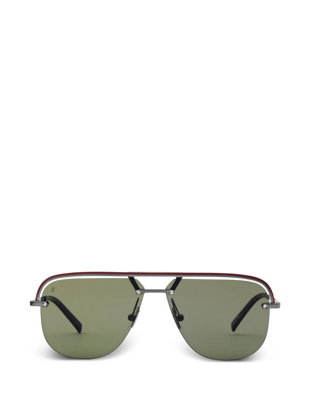Hublot double-bridge pilot sunglasses - Grigio