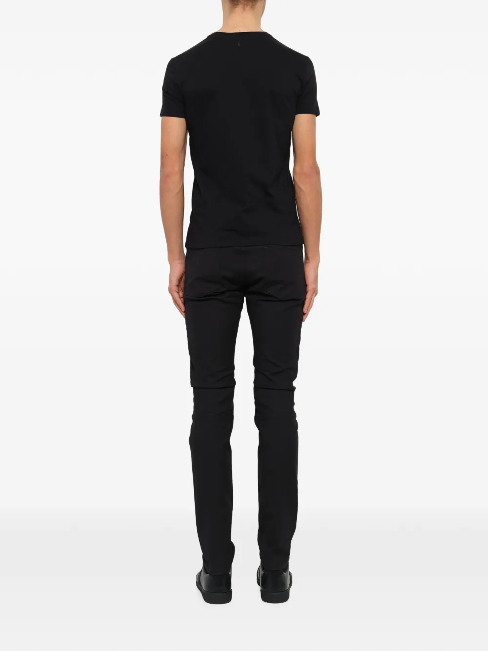 Neil Barrett T-shirt met valkenprint Zwart