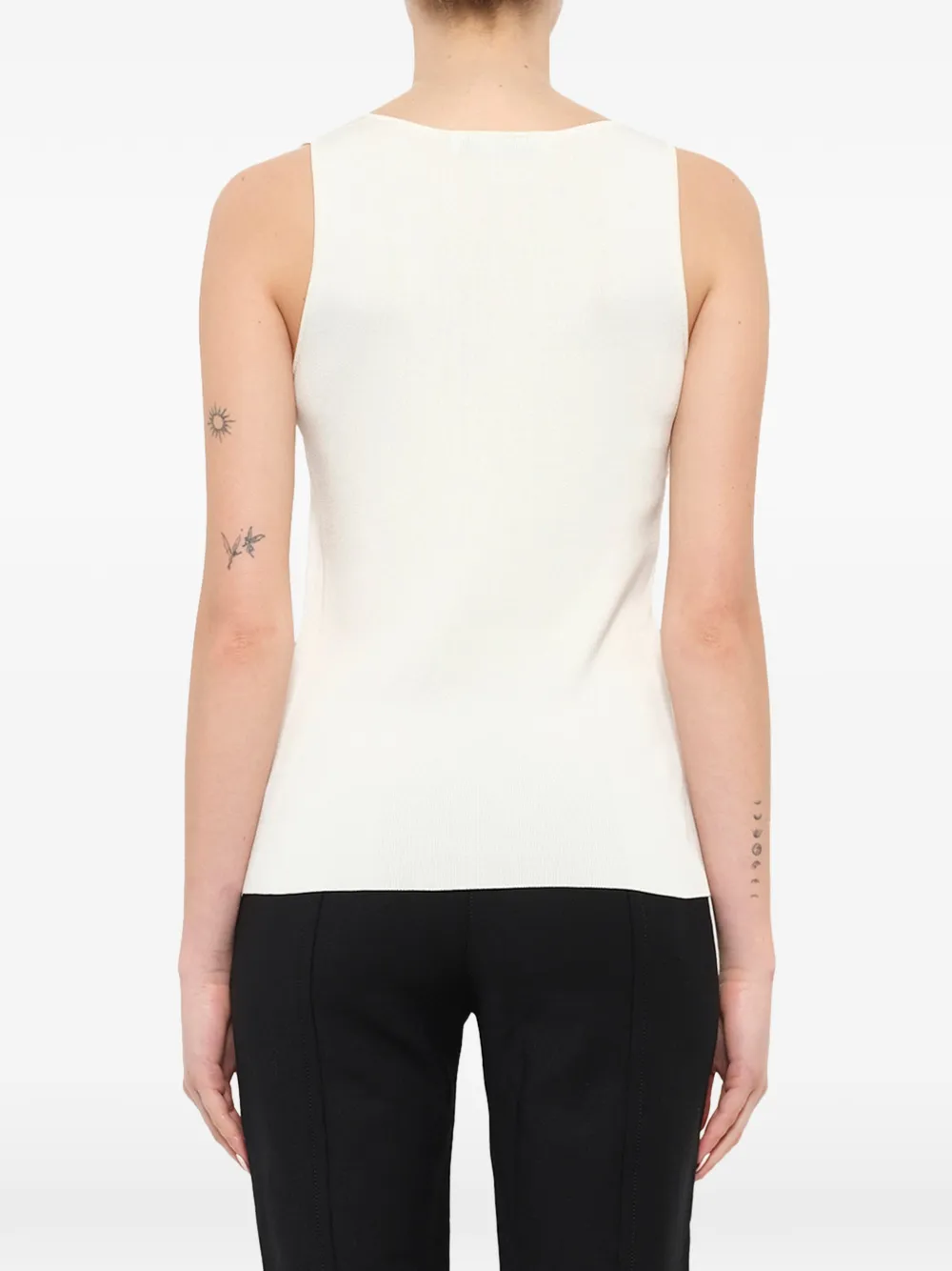 Neil Barrett Mouwloze top Wit