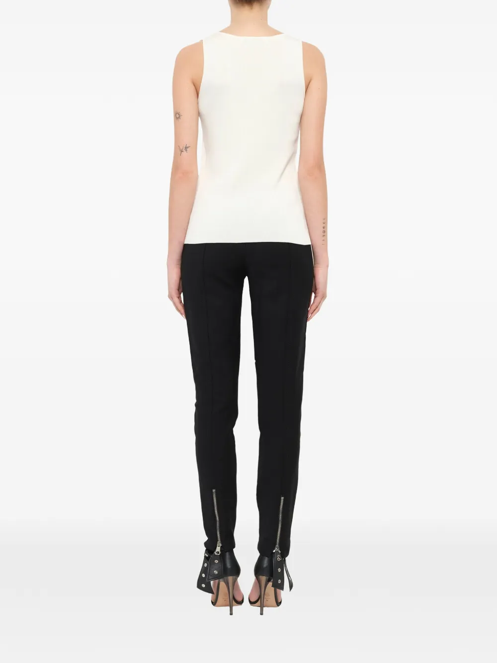 Neil Barrett Mouwloze top Wit