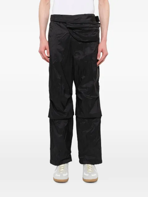 Juun.J belt-bag-detail panelled trousers