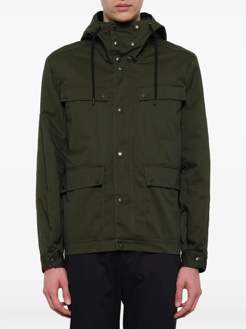 Kenzo Paris logo-print parka - Verde