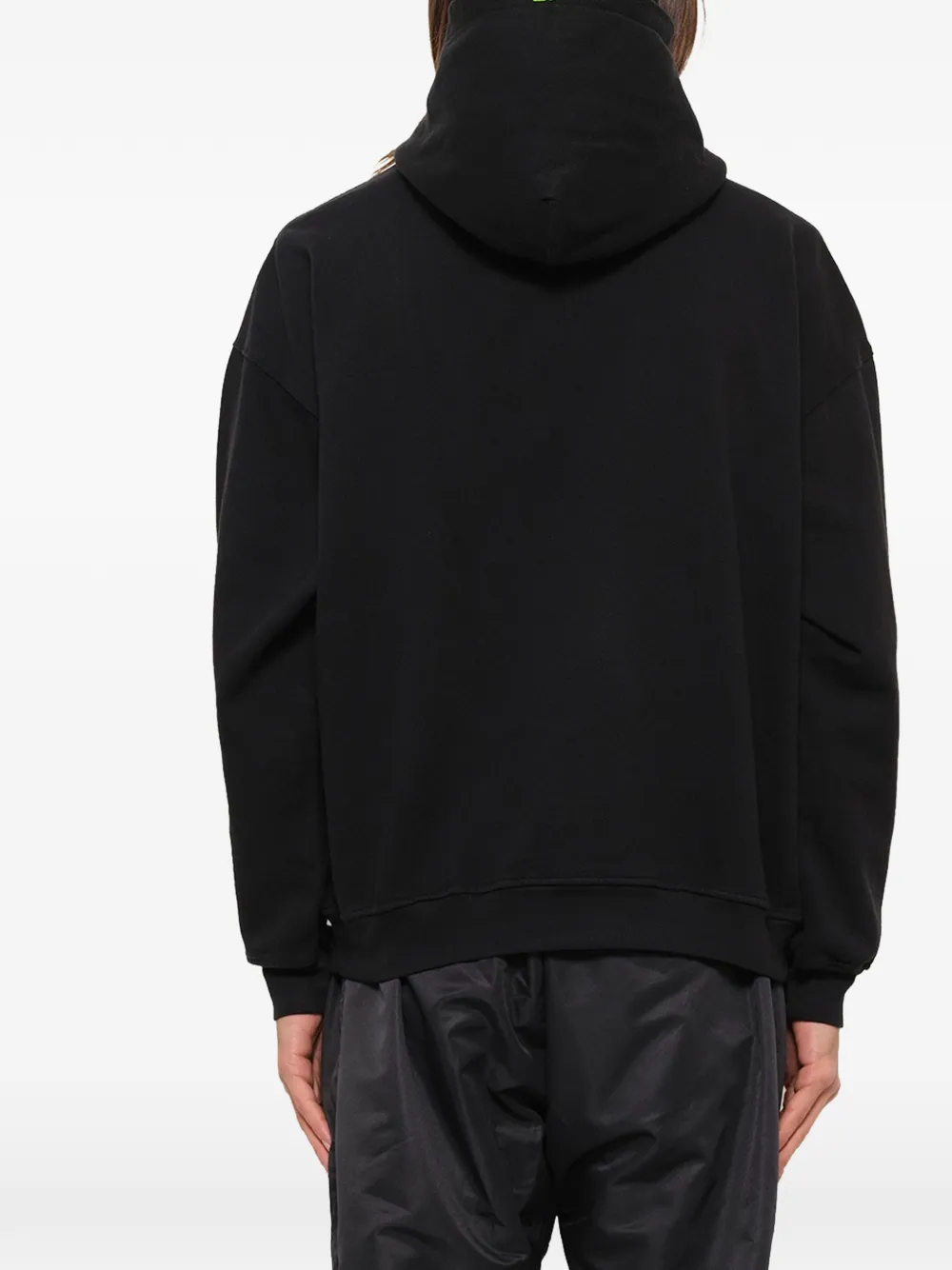 Daniel Patrick Hoodie met verticaal logo Zwart