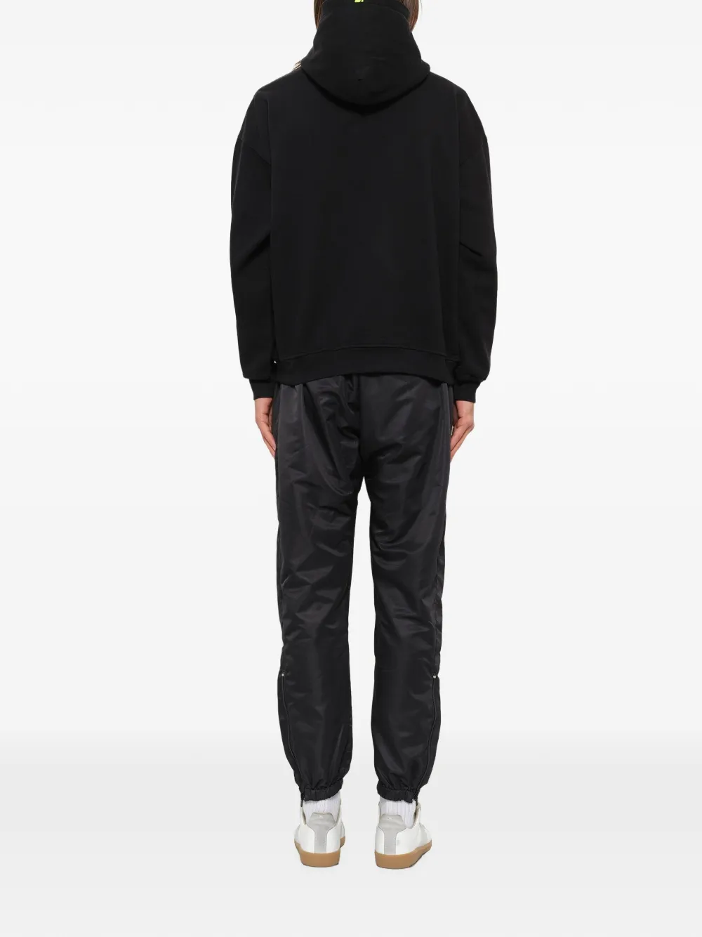 Daniel Patrick Hoodie met verticaal logo Zwart