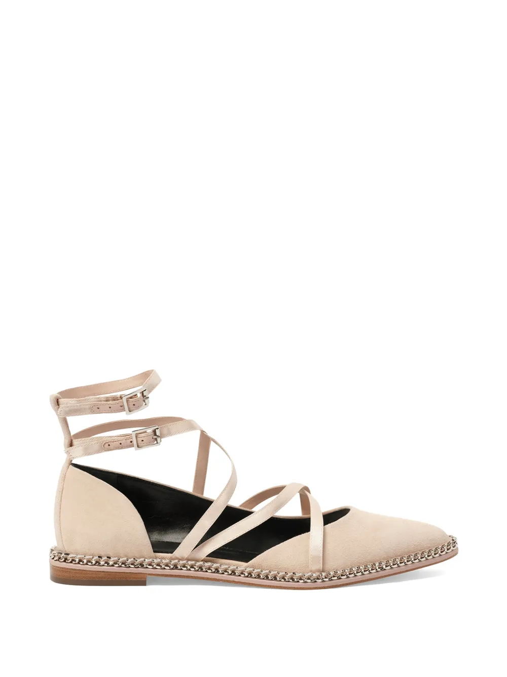 Lanvin chain-trim lace-up sandals - Rosa