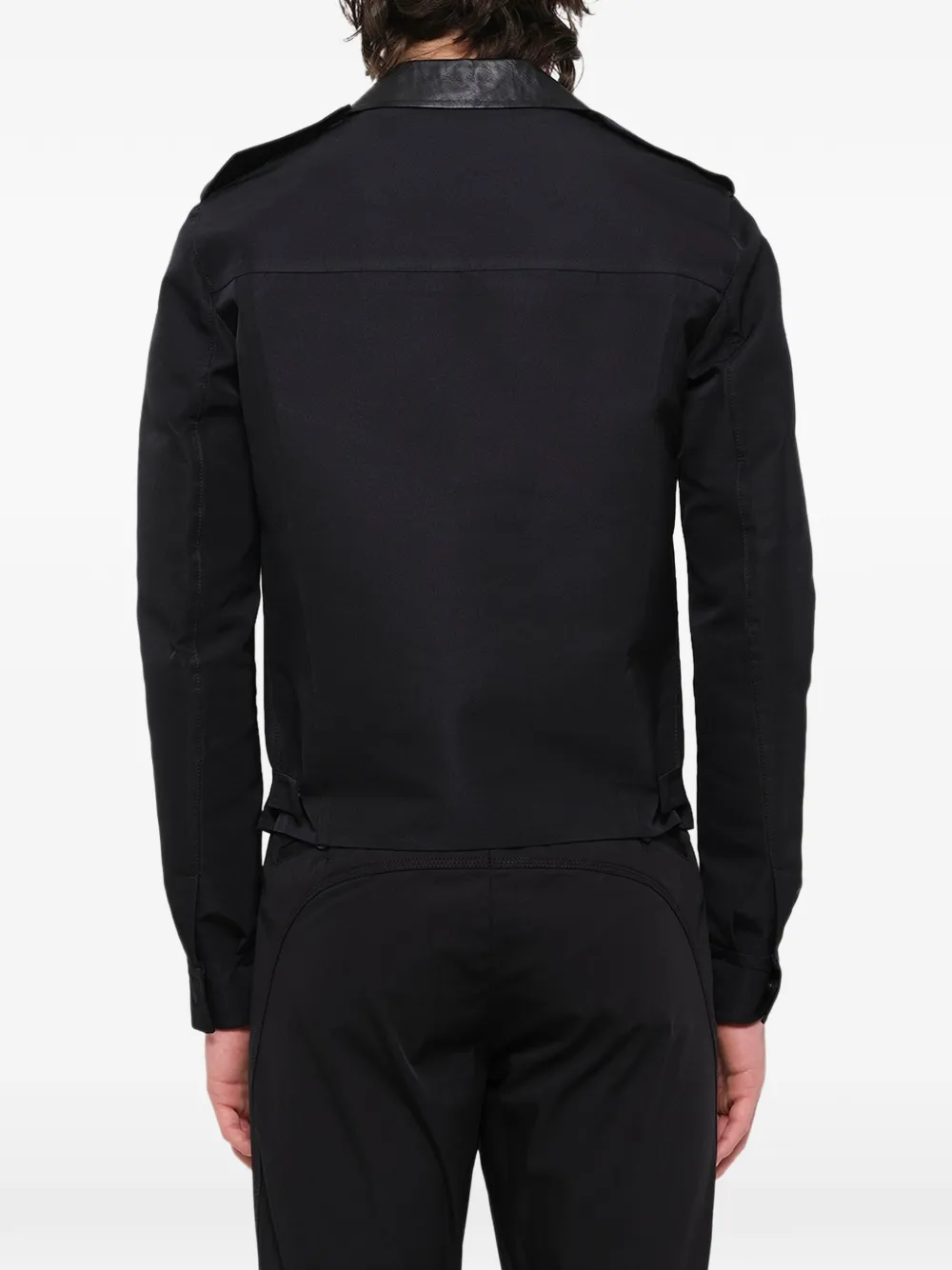 Lanvin Jack met leren afwerking en rits Zwart