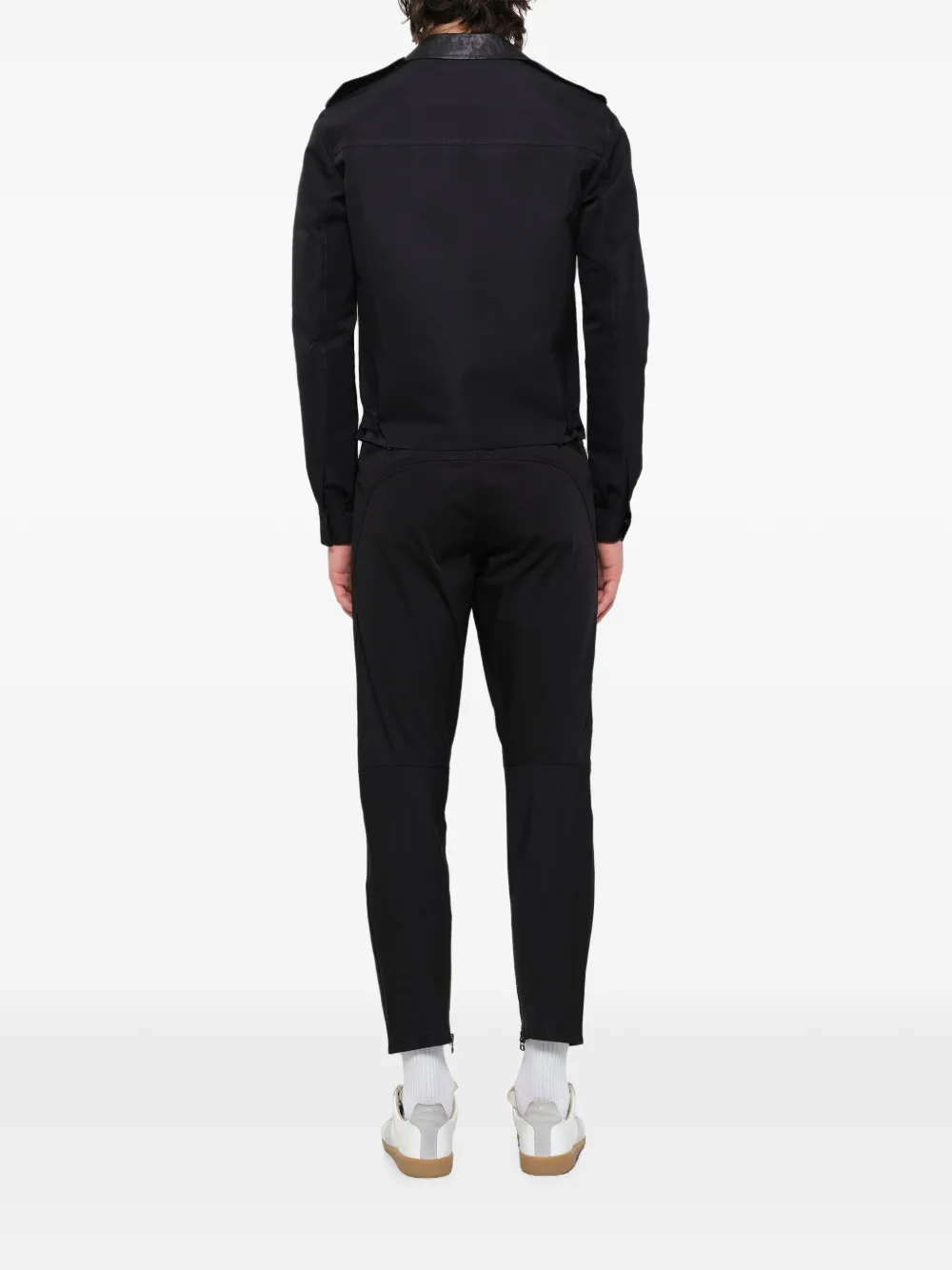 Lanvin Jack met leren afwerking en rits Zwart