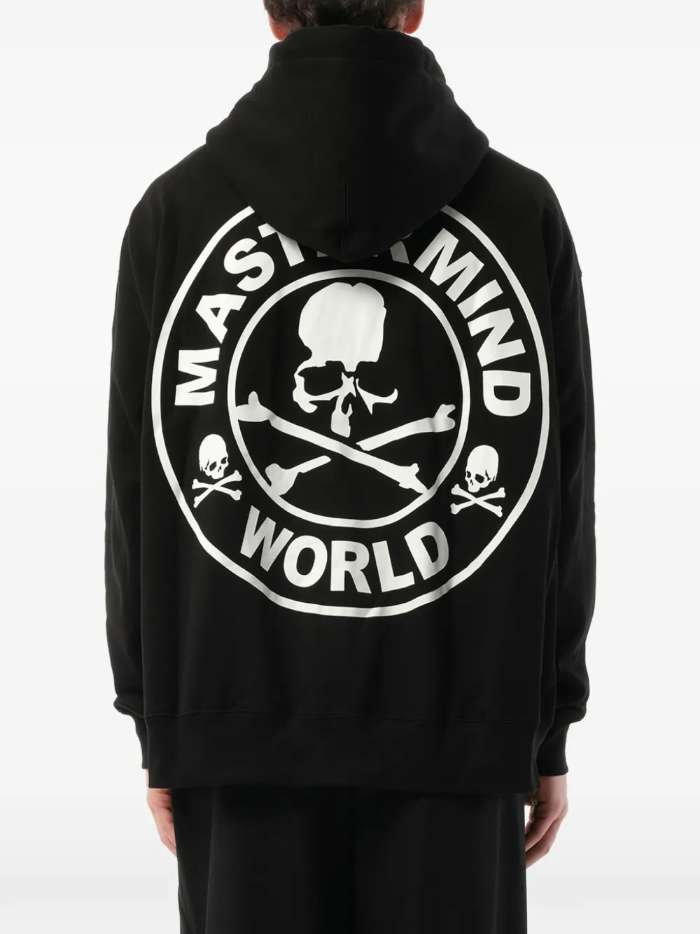Mastermind Japan Hoodie met logoprint en trekkoord Zwart