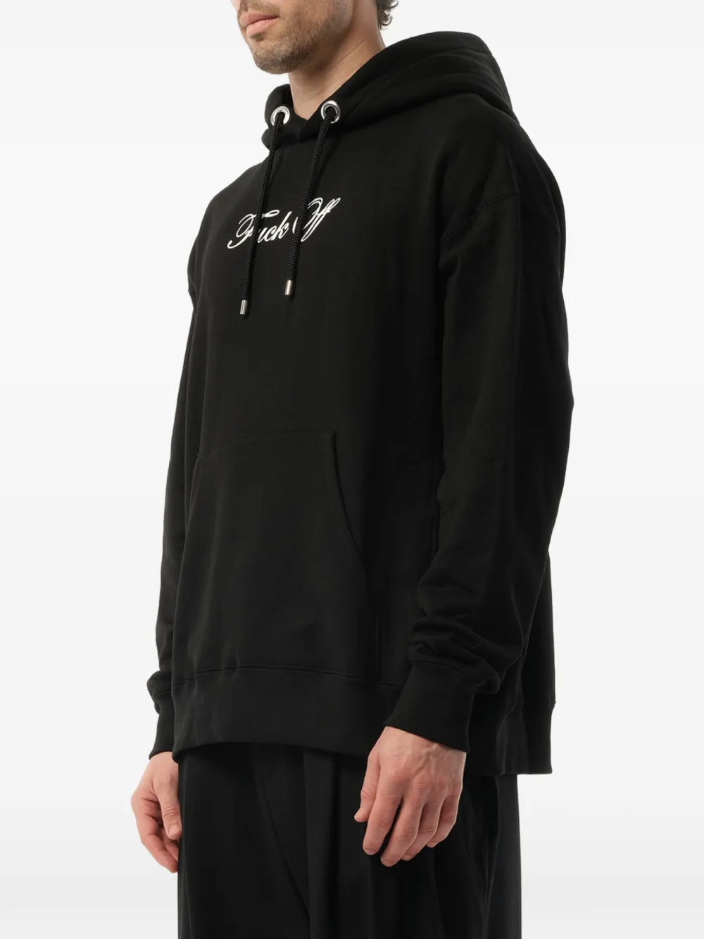 Mastermind Japan Hoodie met logoprint en trekkoord Zwart