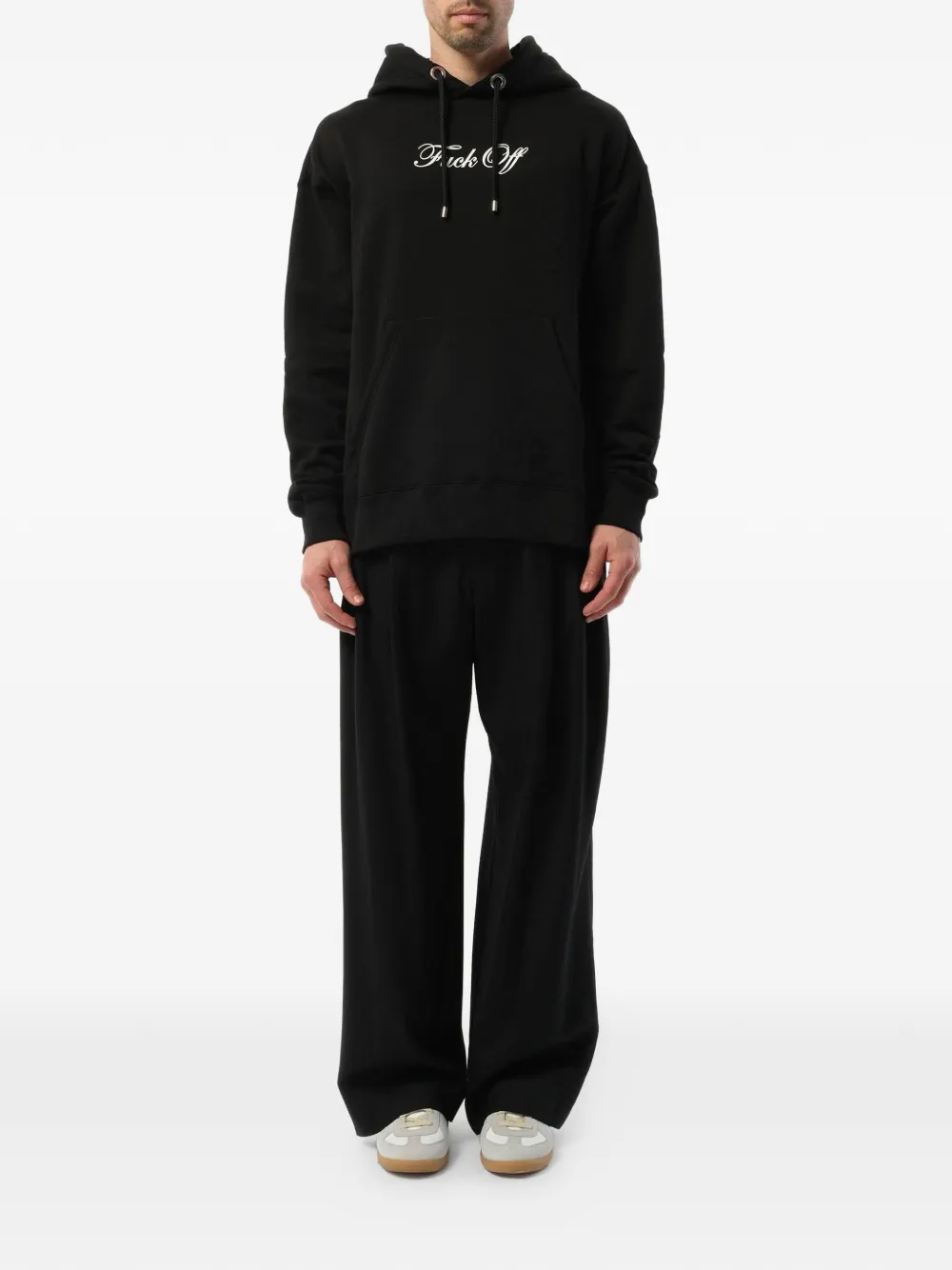 Mastermind Japan Hoodie met logoprint en trekkoord Zwart