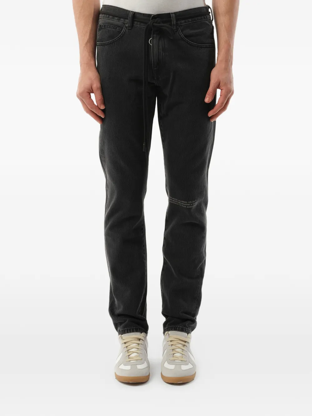 Off-White Hv drawstring jeans - Nero