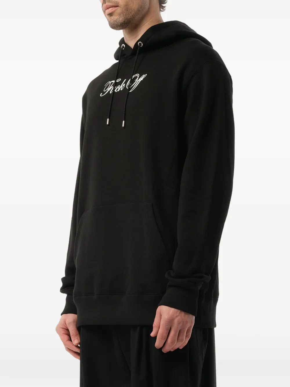 Mastermind Japan Hoodie met logoprint en trekkoord Zwart