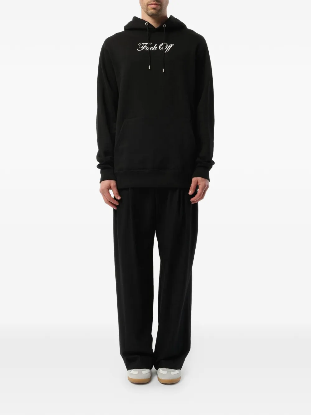 Mastermind Japan Hoodie met logoprint en trekkoord Zwart