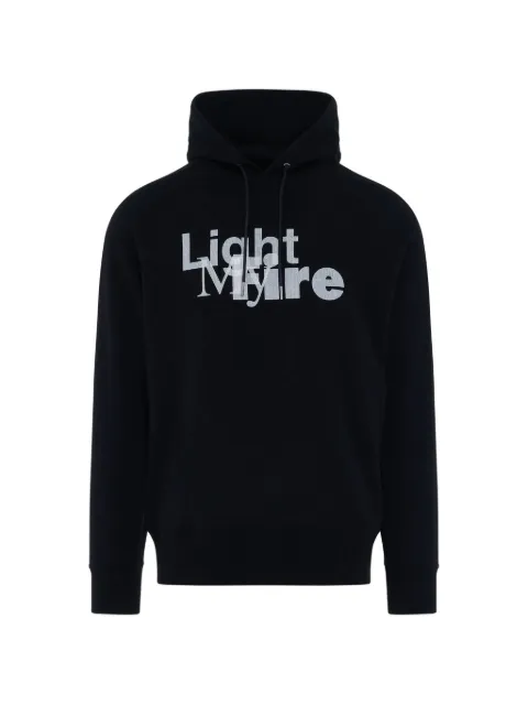sacai graphic-print drawstring hoodie
