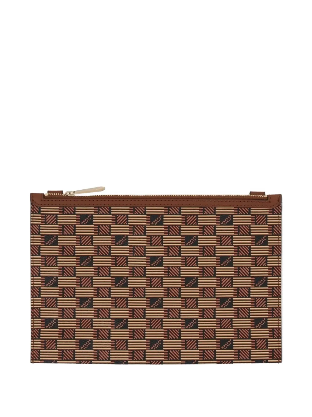 Moreau PM Saint Multiple monogram-pattern clutch - Marrone