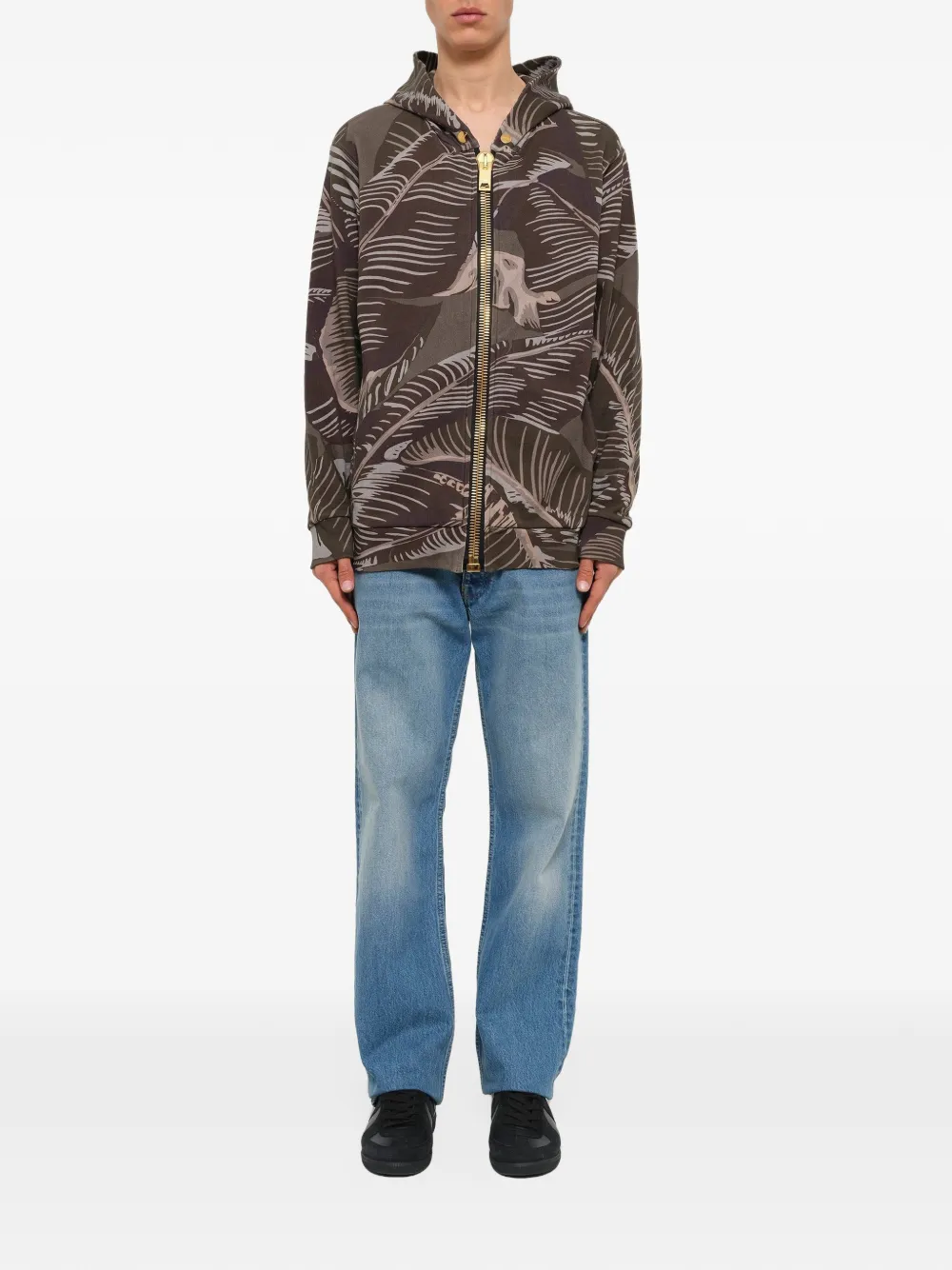 Palm Angels zip-up hoodie Bruin