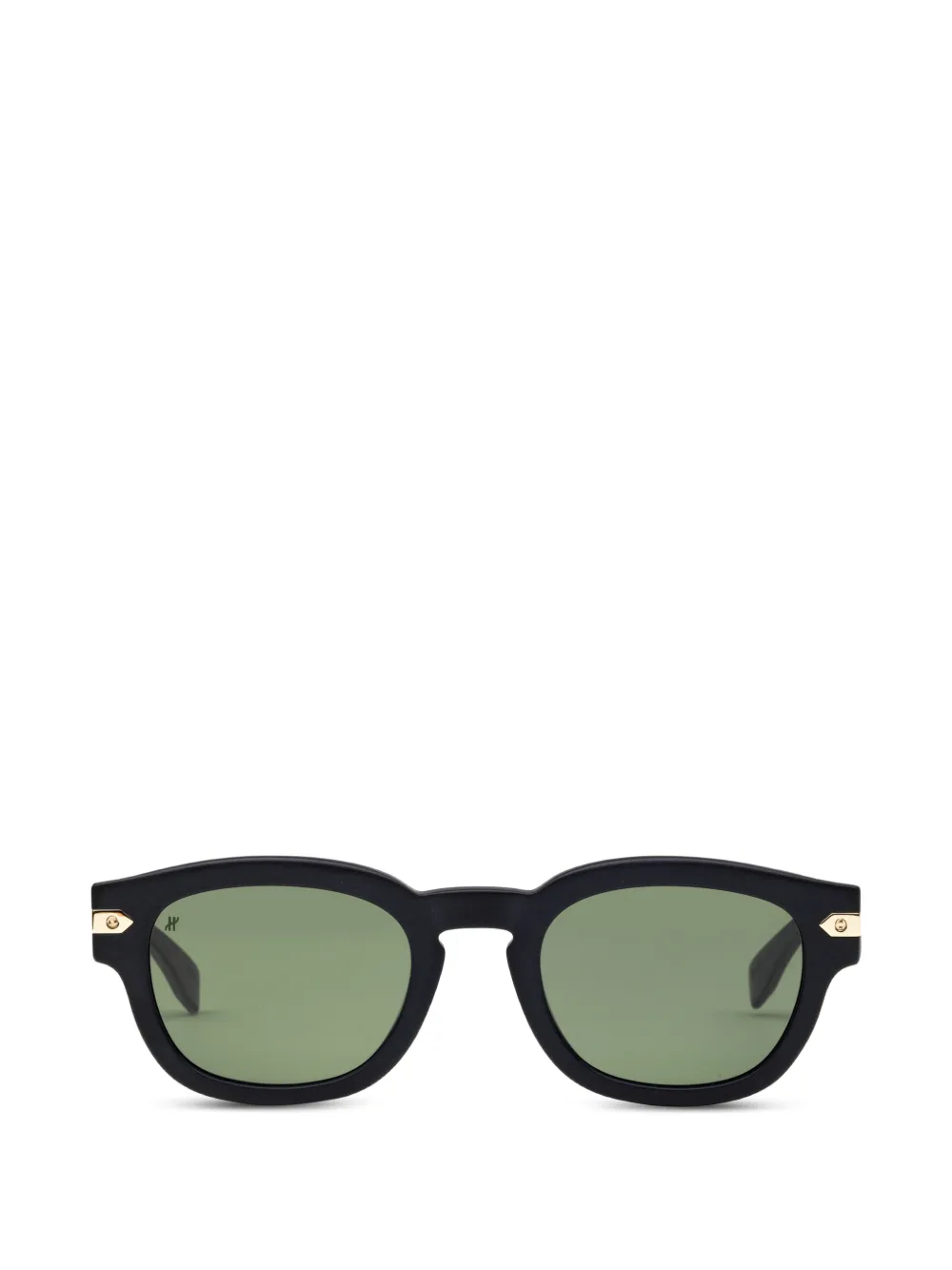 Hublot Eyewear matte-finish round-frame sunglasses - Schwarz