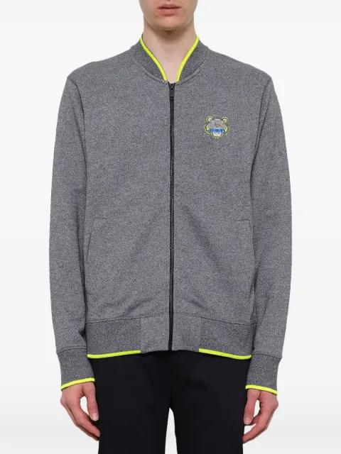 Kenzo tiger-motif zip-up cardigan