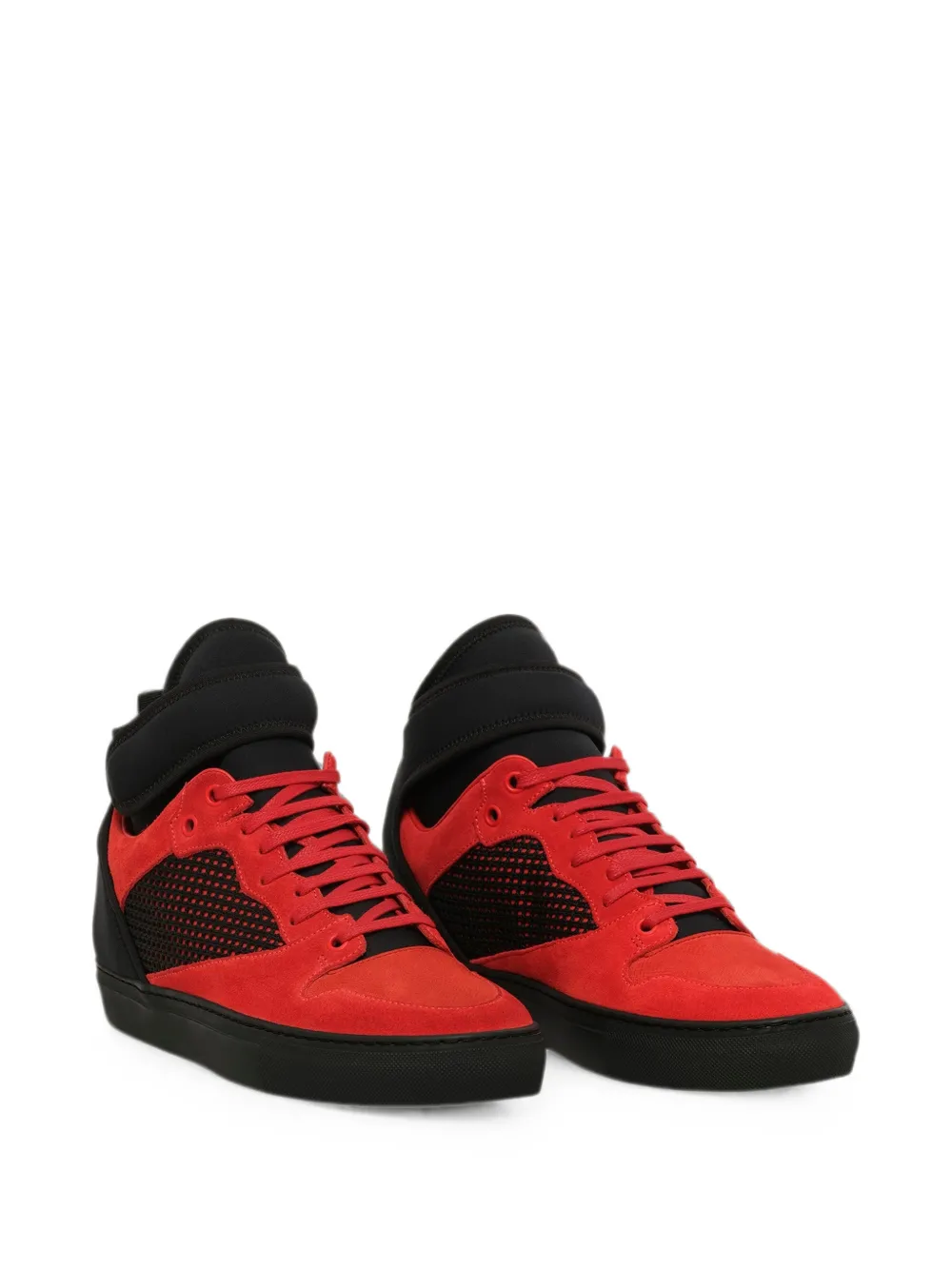 Balenciaga panelled touch-strap sneakers Rood