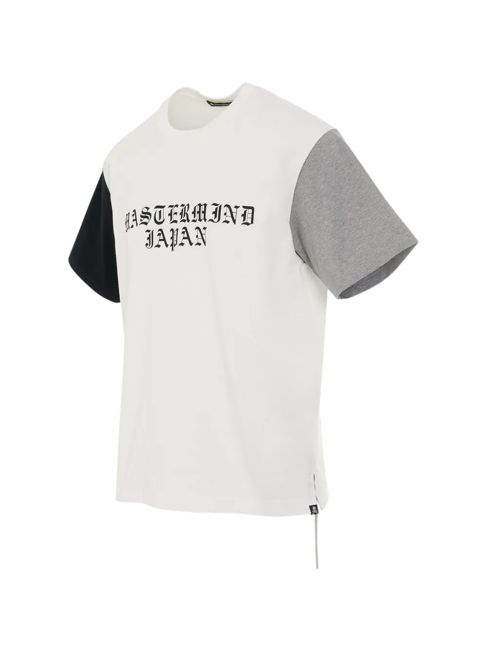 Mastermind Japan colour-block logo-print T-shirt - Weiß