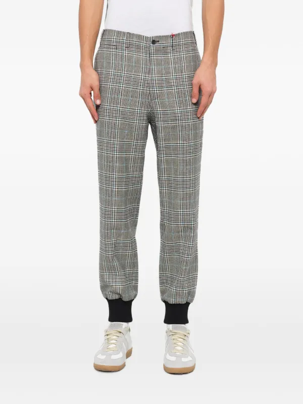 Alexander McQueen Prince Of Wales Check Track Pants | グレー