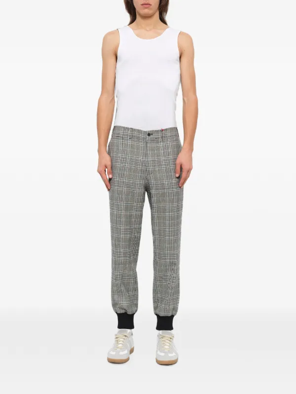 Alexander McQueen Prince Of Wales Check Track Pants | グレー