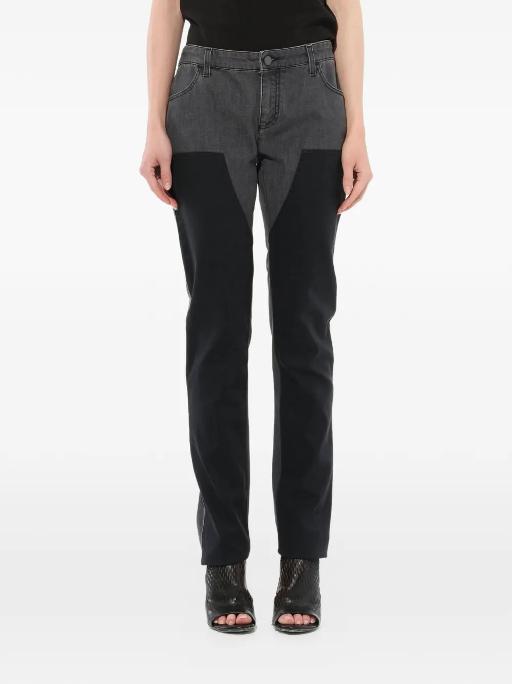Givenchy two-tone panelled jeans - Grigio
