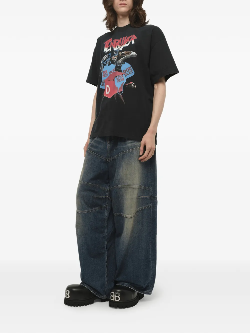 Doublet Tenbuyer T-shirt met grafische print Zwart