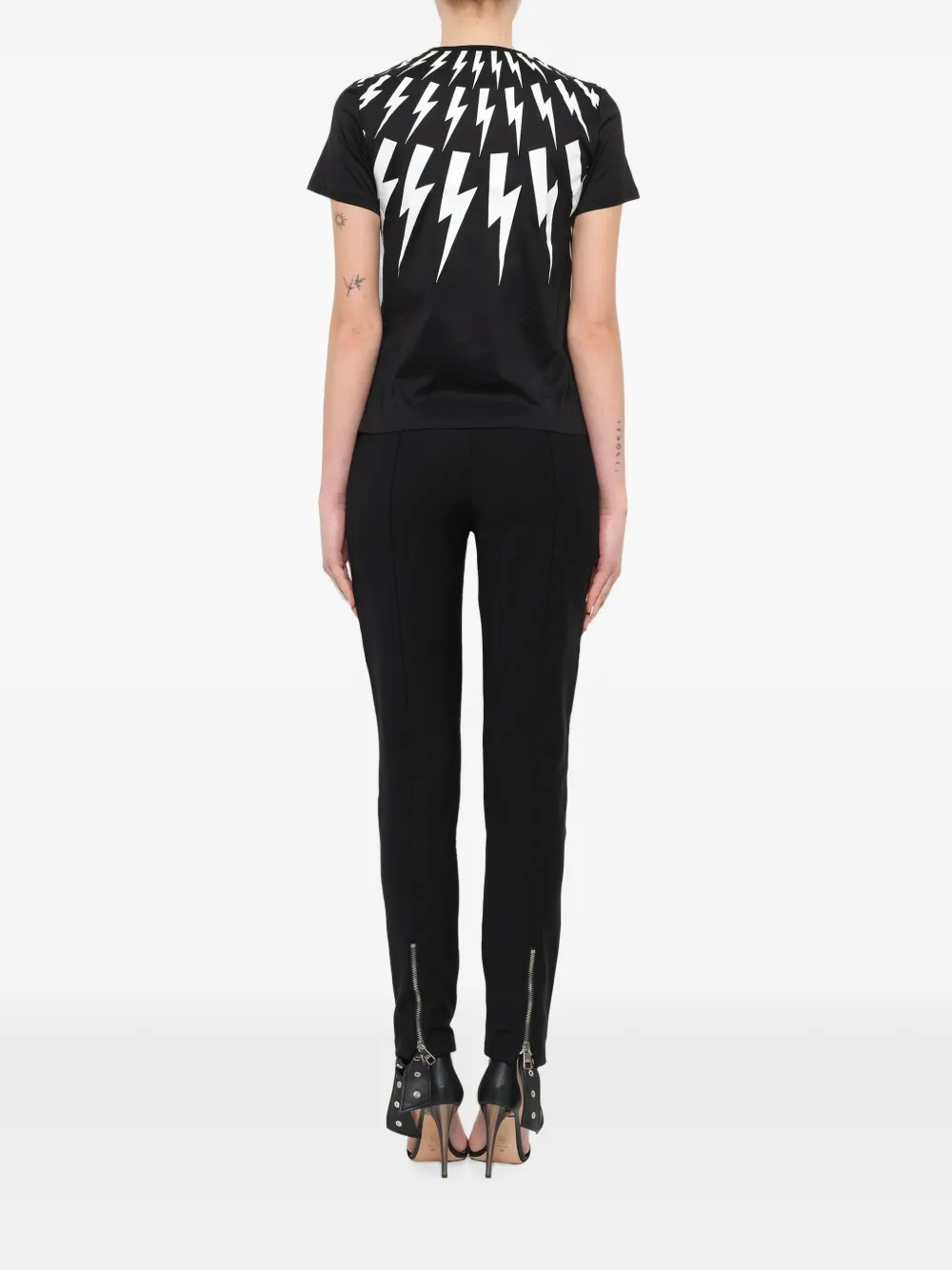 Neil Barrett T-shirt met grafische print Zwart