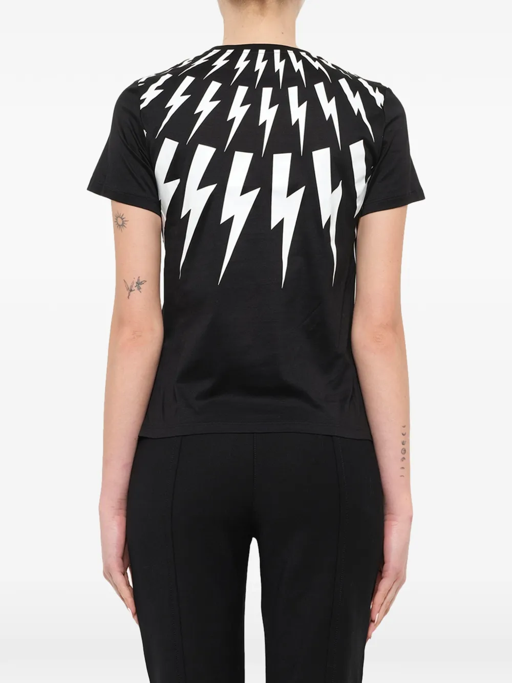 Neil Barrett T-shirt met grafische print Zwart