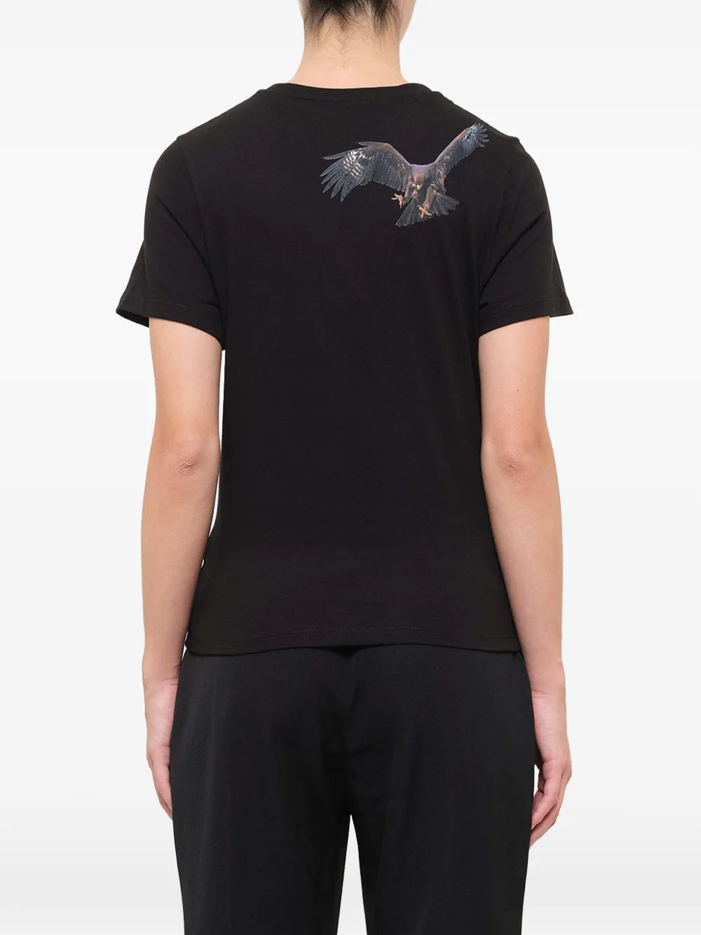 Neil Barrett eagle-print T-shirt Zwart