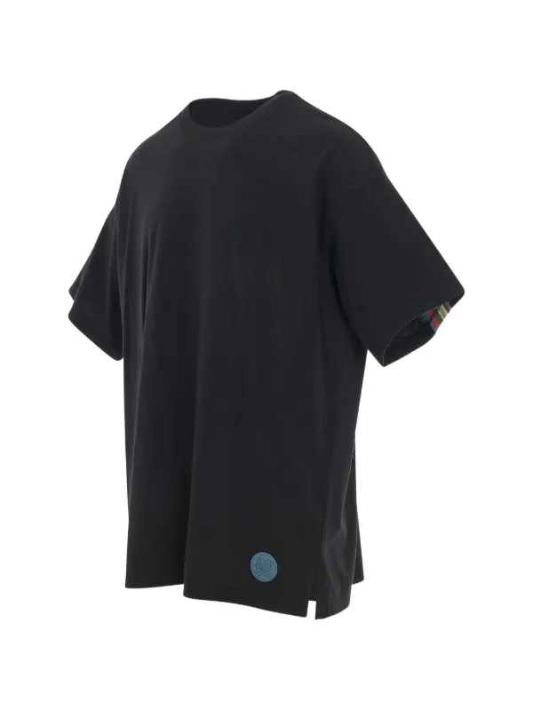 トップス FACETASM ASYMMETRICAL LAYERED RIB LONG T Facetasm Rib Big T-shirt | Black | FARFETCH AO