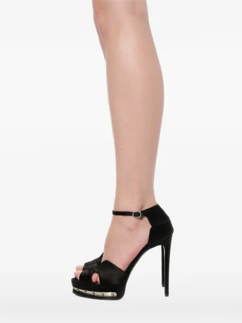 Alexander McQueen studded satin pumps