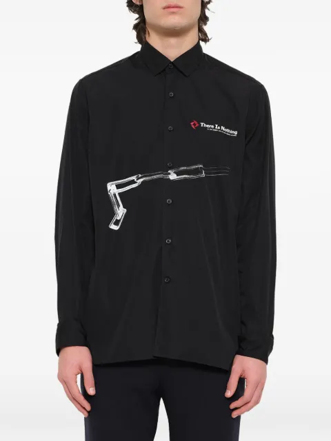 Lanvin graphic-print small-collar shirt