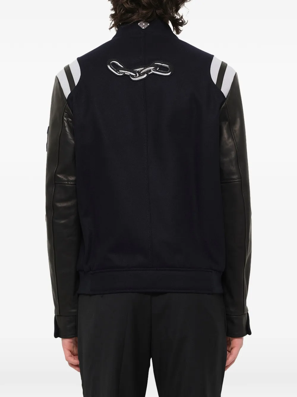 Lanvin Honkbaljack met vlakken Blauw