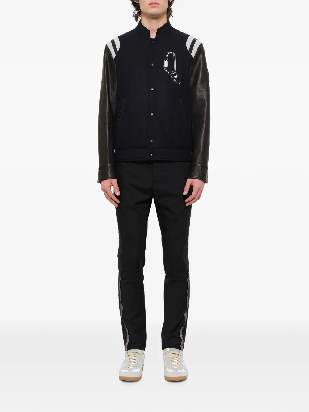 Lanvin Honkbaljack met vlakken Blauw