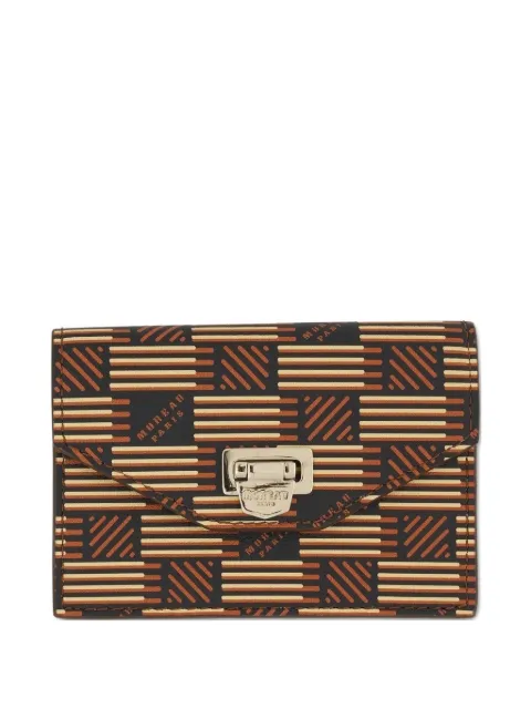Moreau logo-print leather wallet
