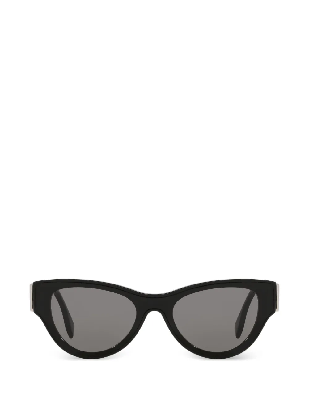 FENDI logo-temple cat-eye sunglasses - Schwarz